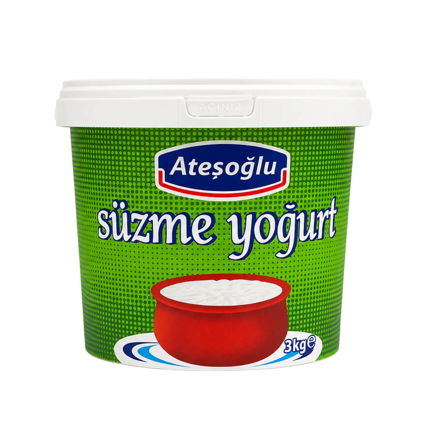 Ateşoğlu Süzme Yoğurt 3KG